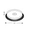 Azar Displays One Tier Revolving Display 2"H x 11" Diameter 227010 - alternate 3